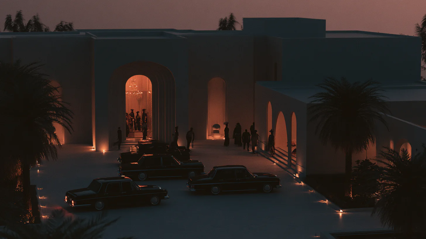 The Obiageri house at dusk